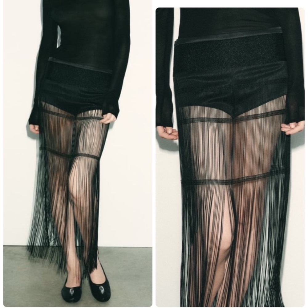 Zara fringed bottoms